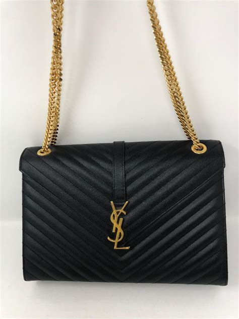 ysl black and gold bag